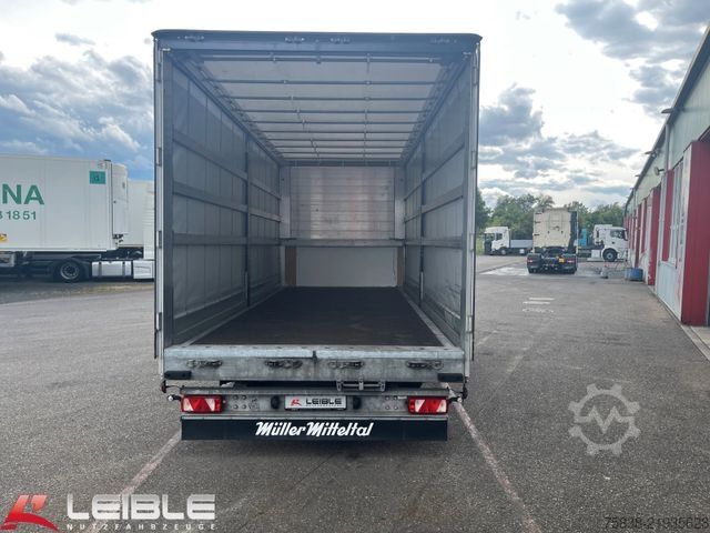 Open trailer with tarp MÜLLER-MITTELTAL 10t Tandem Anhänger*Edscha*TOP-Zustand*