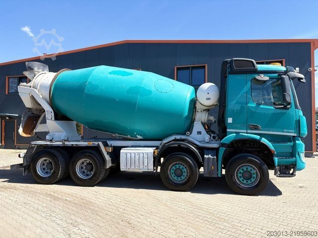 Concrete mixer truck MERCEDES-BENZ AROCS 3740 8x4 Betonmischer EUROMIX 10 m³