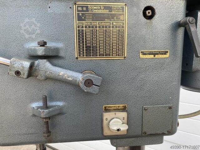 Innengewindeschneidmaschine, Gewindeschneidmaschine mit Leitpatrone, Gewindeschneidautomat HAGEN & GOEBEL HG 10