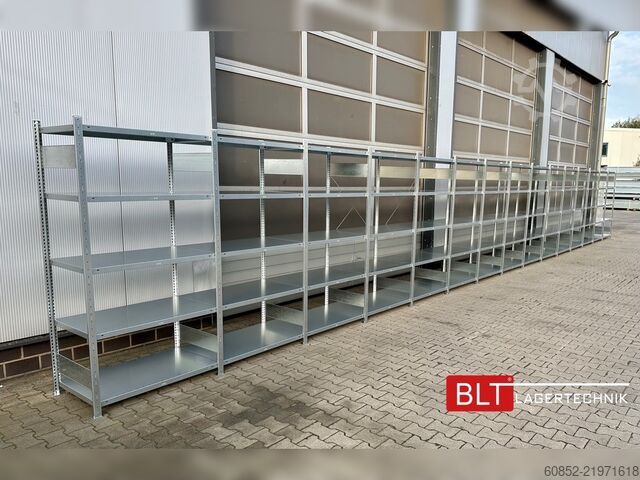 Modular shelf ca. 15,06 lfm. Fachbodenregal META H: 200 cm , T: 60 cm , 150 kg pro Ebene
