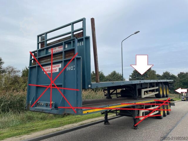 Flatbed Haan OPL45 Heavy Duty (45Ton) / Rungen-Potholes / NL...