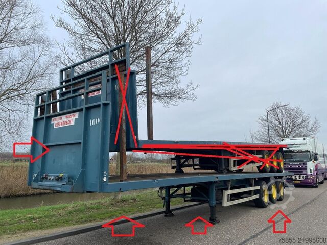 Flatbed Haan 045 Heavy Duty (45Ton) / Rungen-Potholes / NL T...