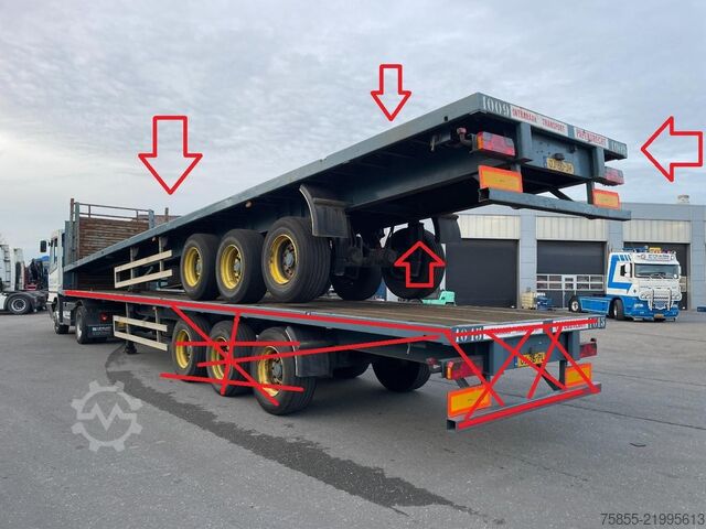 Flatbed Haan OPL45 Heavy Duty (45Ton) / Rungen-Potholes / NL...