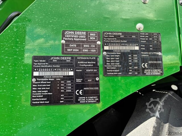 John Deere 9900i ProDrive 40Km/h *Premium Certified Used* Garantie - solo - John Deere 9900i ProDrive 40Km/h *Premium Certified