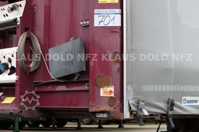 Open semitrailer with tarp KRONE Pritsche Plane XL MegaLiner BWP Edscha Bordwände