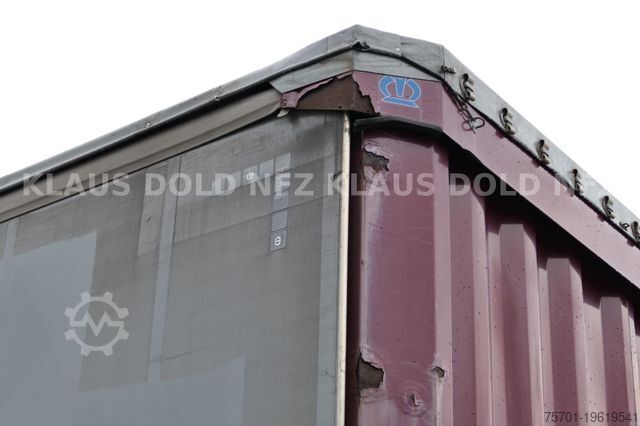 Open semitrailer with tarp KRONE Pritsche Plane XL MegaLiner BWP Edscha Bordwände