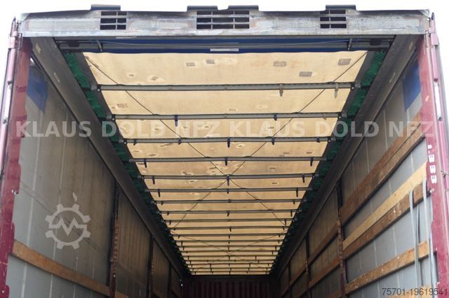 Open semitrailer with tarp KRONE Pritsche Plane XL MegaLiner BWP Edscha Bordwände