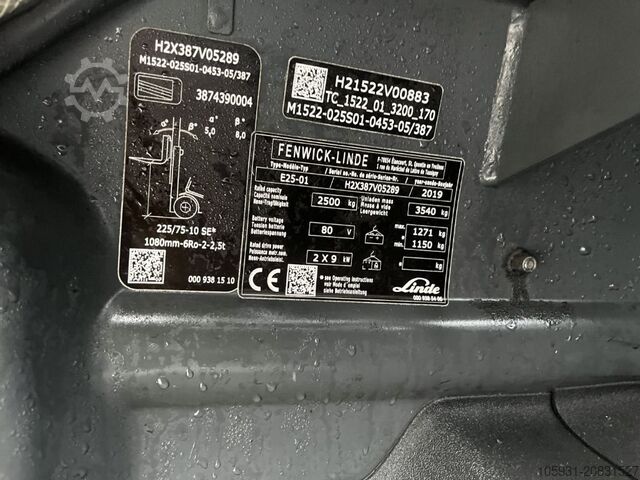 Elektro 4 Rad-Stapler Linde E25-01