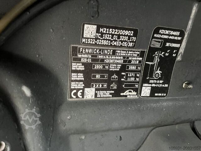 Elektro 4 Rad-Stapler Linde E25-01