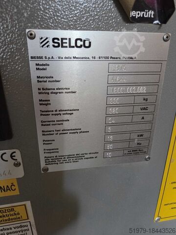 Panel beam saw 3800x3800mm BIESSE Selco EB75