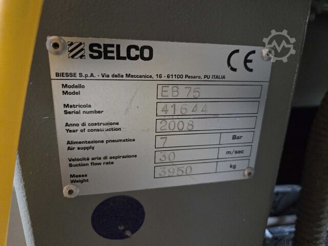 Panel beam saw 3800x3800mm BIESSE Selco EB75