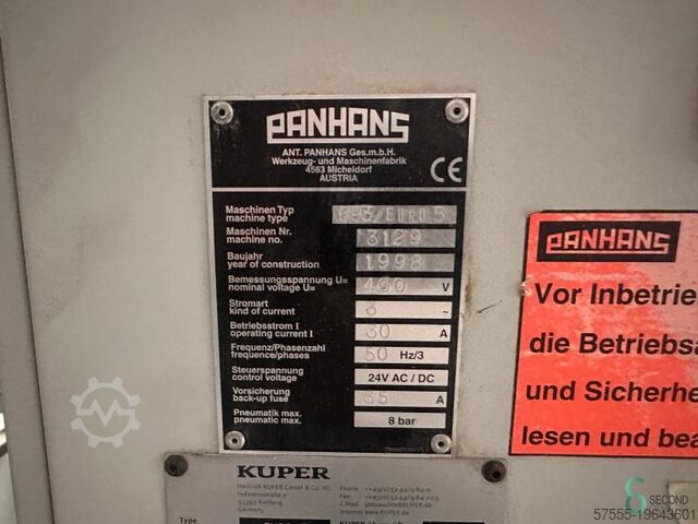 Panel saws Panhans Euro 5 1998 Panhans Euro 5