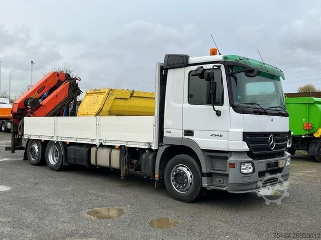 LKW mit Pritsche (offen) MERCEDES-BENZ Actros 2546 L 6x2  Pritsche Heckkran Palfinger P
