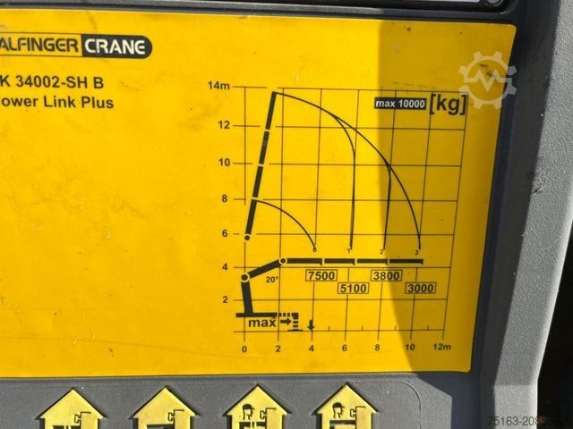 Autokran MERCEDES-BENZ Actros 2541 Pritsche Heckkran Palfinger PK 34002