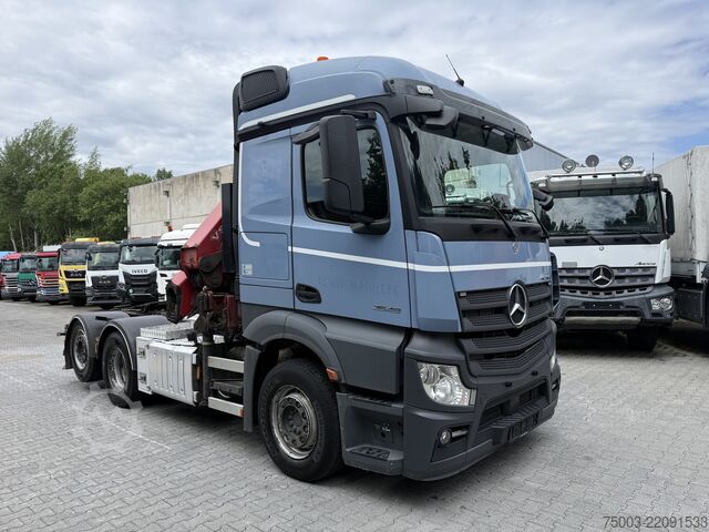 Standard tractor unit Mercedes-Benz Actros 2548 LS 6X2 Kran HMF 3220 bis 16 Meter