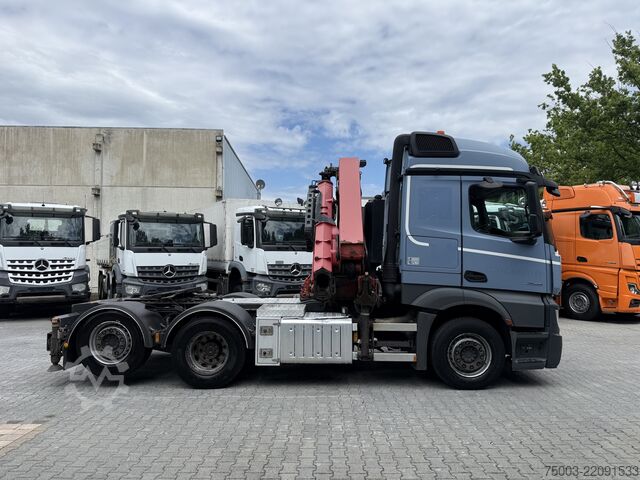 Standard tractor unit Mercedes-Benz Actros 2548 LS 6X2 Kran HMF 3220 bis 16 Meter