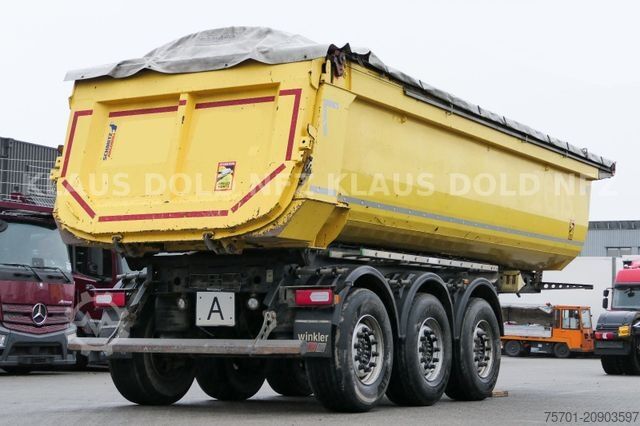 Tipper semitrailer SCHMITZ CARGOBULL SGF S3 Kippmulde  25 m³ Plane Liftachse