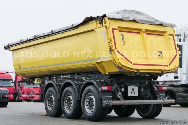 Tipper semitrailer SCHMITZ CARGOBULL SGF S3 Kippmulde  25 m³ Plane Liftachse