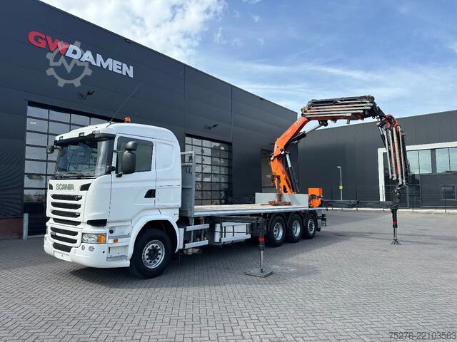Crane truck Scania R490 8x4 Tridem Fassi F660 + Fly Jib Euro 6