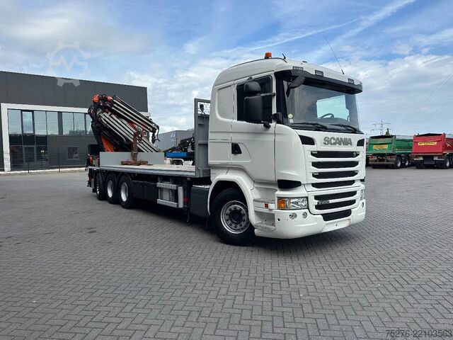 Crane truck Scania R490 8x4 Tridem Fassi F660 + Fly Jib Euro 6