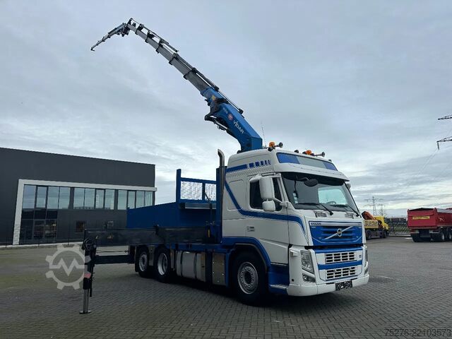 Crane truck Volvo FM 420 6x2 Trekker/Bakwagen HMF 4720 + Flyjib ,...