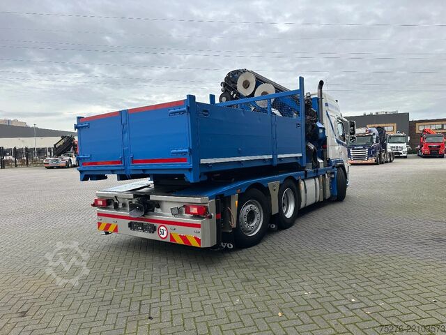 Crane truck Volvo FM 420 6x2 Trekker/Bakwagen HMF 4720 + Flyjib ,...