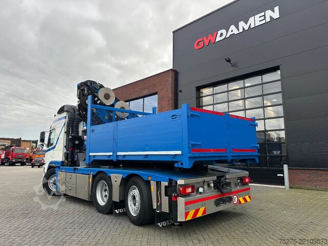 Crane truck Volvo FM 420 6x2 Trekker/Bakwagen HMF 4720 + Flyjib ,...