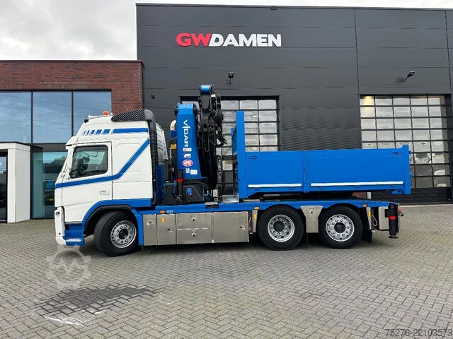 Crane truck Volvo FM 420 6x2 Trekker/Bakwagen HMF 4720 + Flyjib ,...