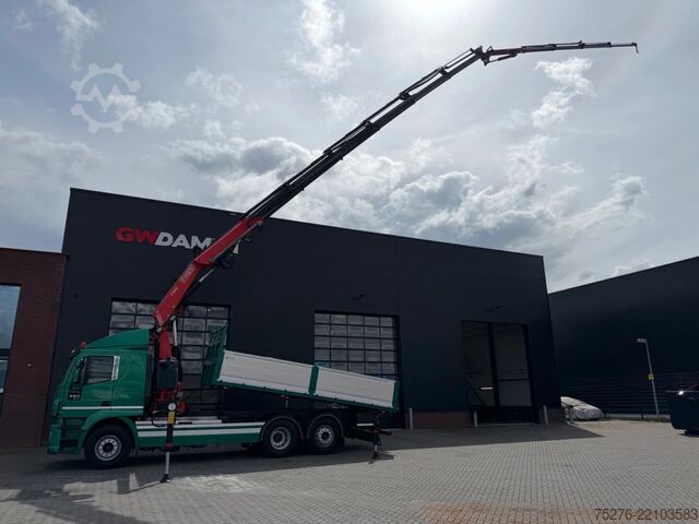 3-sided tipper Iveco Stralis 500 6x2 3 Way tipper Fassi 365+Flyjib ,...