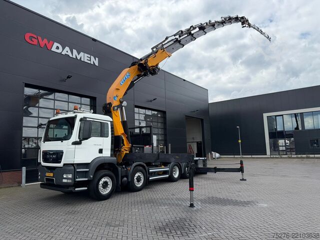 Crane truck MAN TGS 35.540 8x4 H-6 Hydrodrive Effer 850 + Fly J...