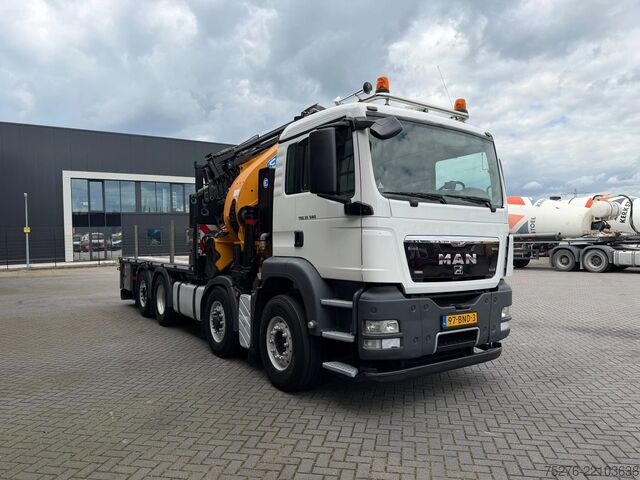 Crane truck MAN TGS 35.540 8x4 H-6 Hydrodrive Effer 850 + Fly J...