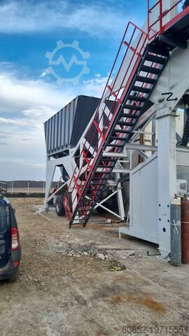 Concrete mixing plant Polygonmach mobile 60m3/hour concrete batching plant
