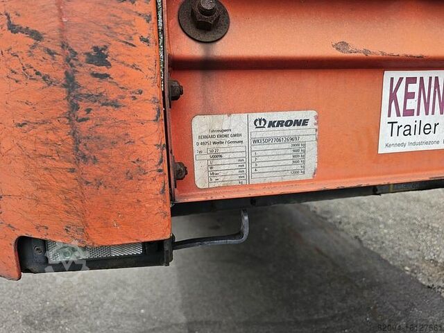Curtain sided Krone SD27 |3 axle Mega trailer |Saf disc