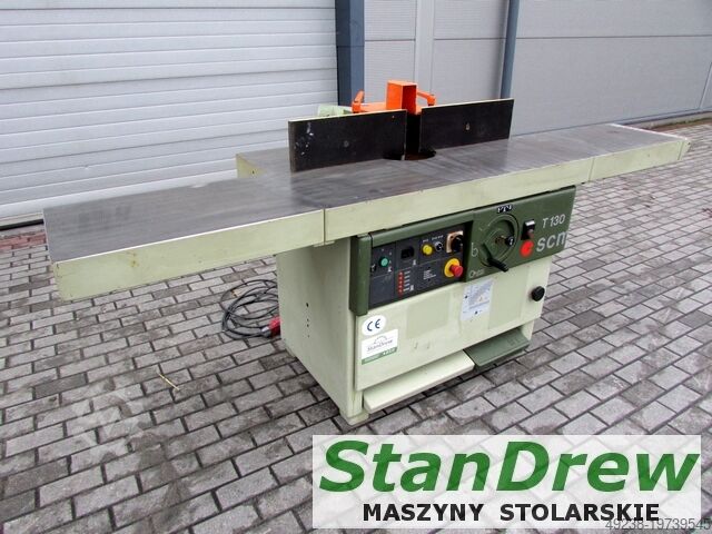 SCM T130 spindle moulder with extended table SCM T130