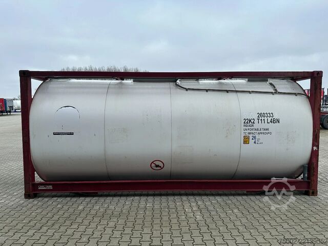 Tank container CIMC FOOD 20FT ISO / 25.940L-1-COMP. / L4BN / UN Por...