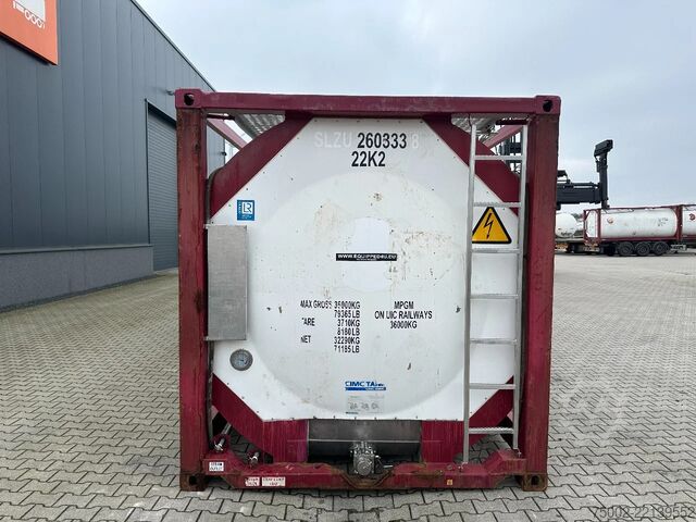 Tank container CIMC FOOD 20FT ISO / 25.940L-1-COMP. / L4BN / UN Por...