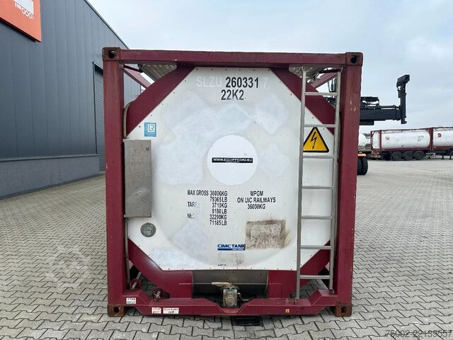 Tank container CIMC FOOD 20FT ISO / 25.910L-1-COMP. / L4BN / UN Por...