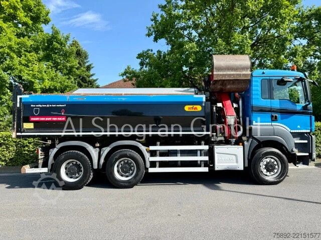 Kipper mit Kran MAN TGS 26.400 /6x6/Kipper Mit HMF 1643 Z2 /Euro6/2...