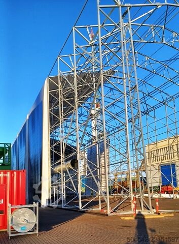 Hall construction HallGruppen Zelthalle 120 Meter x 18 Meter OHNE Tuch