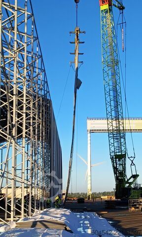 Hall construction HallGruppen Zelthalle 120 Meter x 18 Meter OHNE Tuch