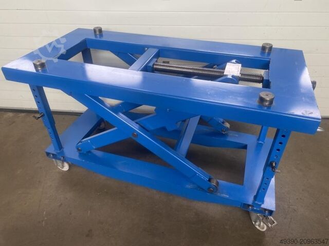 Mechanical scissor lift table, ideal base for 3D welding table up to 2000 kg, ideal base for