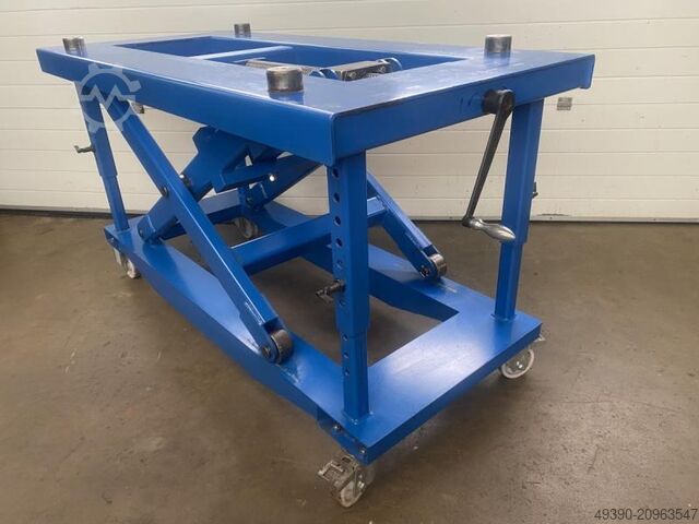 Mechanical scissor lift table, ideal base for 3D welding table up to 2000 kg, ideal base for  