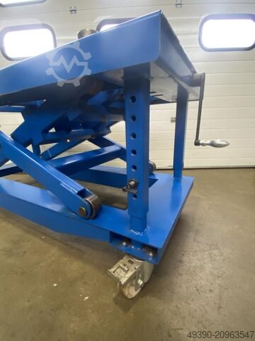 Mechanical scissor lift table, ideal base for 3D welding table up to 2000 kg, ideal base for  