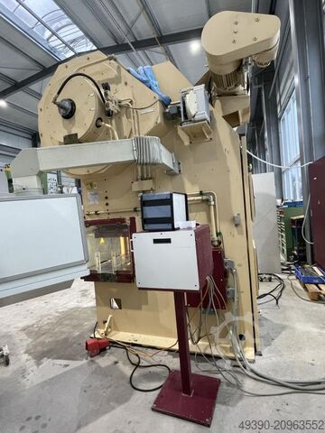 Single-column - eccentric press with roller feed MABU, automatic punching machine, eccentric punch p RASTER ZEULENRODA PDA 100