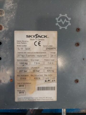 Scissor lift SkyJack SJIII 3226