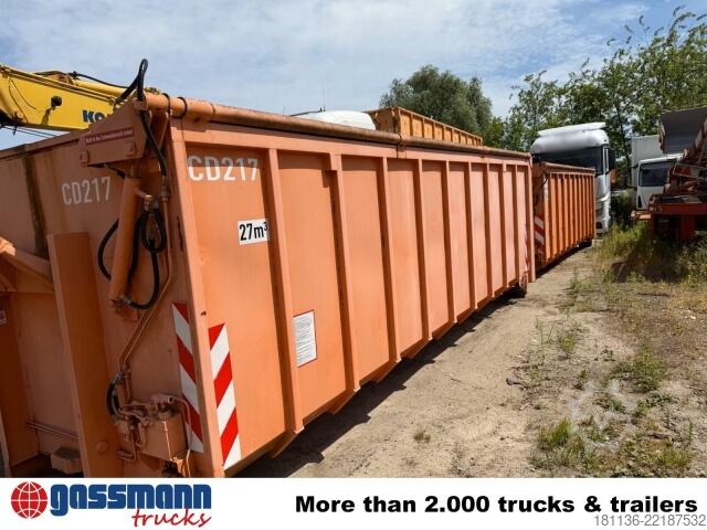 Abrollcontainer  Abrollcontainer mit hydr. Deckel ca. 27m³
