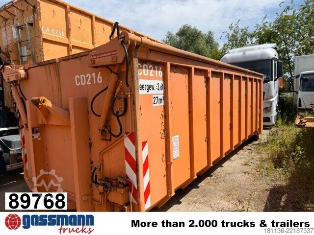 Abrollcontainer  Abrollcontainer mit hydr. Deckel ca. 27m³