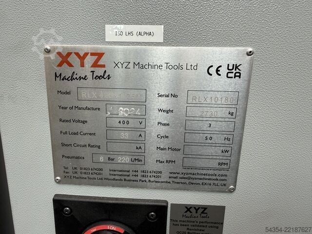 Spitzenbänkedrehmaschine mit Bettlücke XYZ Proturn RLX425
