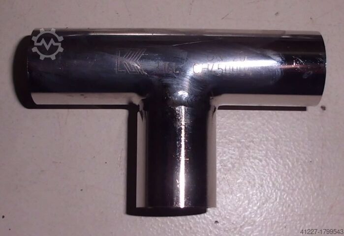 Edelstahl-T-Stück Edelstahl DN40 / DN20