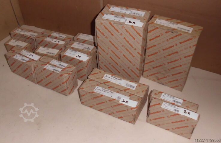 Clamps Weidmüller verschiedene Typen